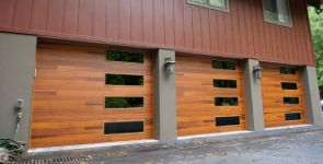 Mosaic Windows on Garage Doors